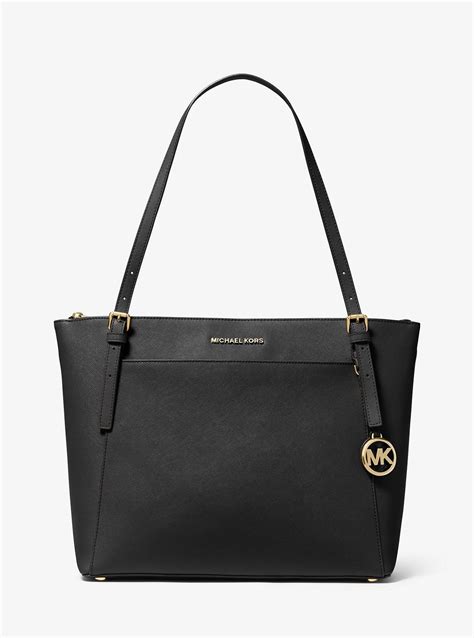 michael michael kors voyager large saffiano leather top-zip tote bag|voyager saffiano leather tote.